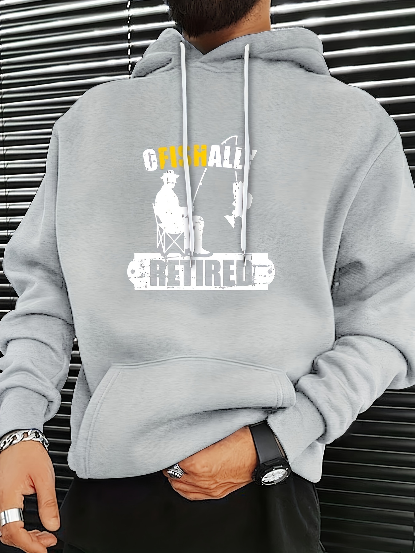 Fishing Theme Print Hoodies For Men Graphic Sweatshirt With - Temu