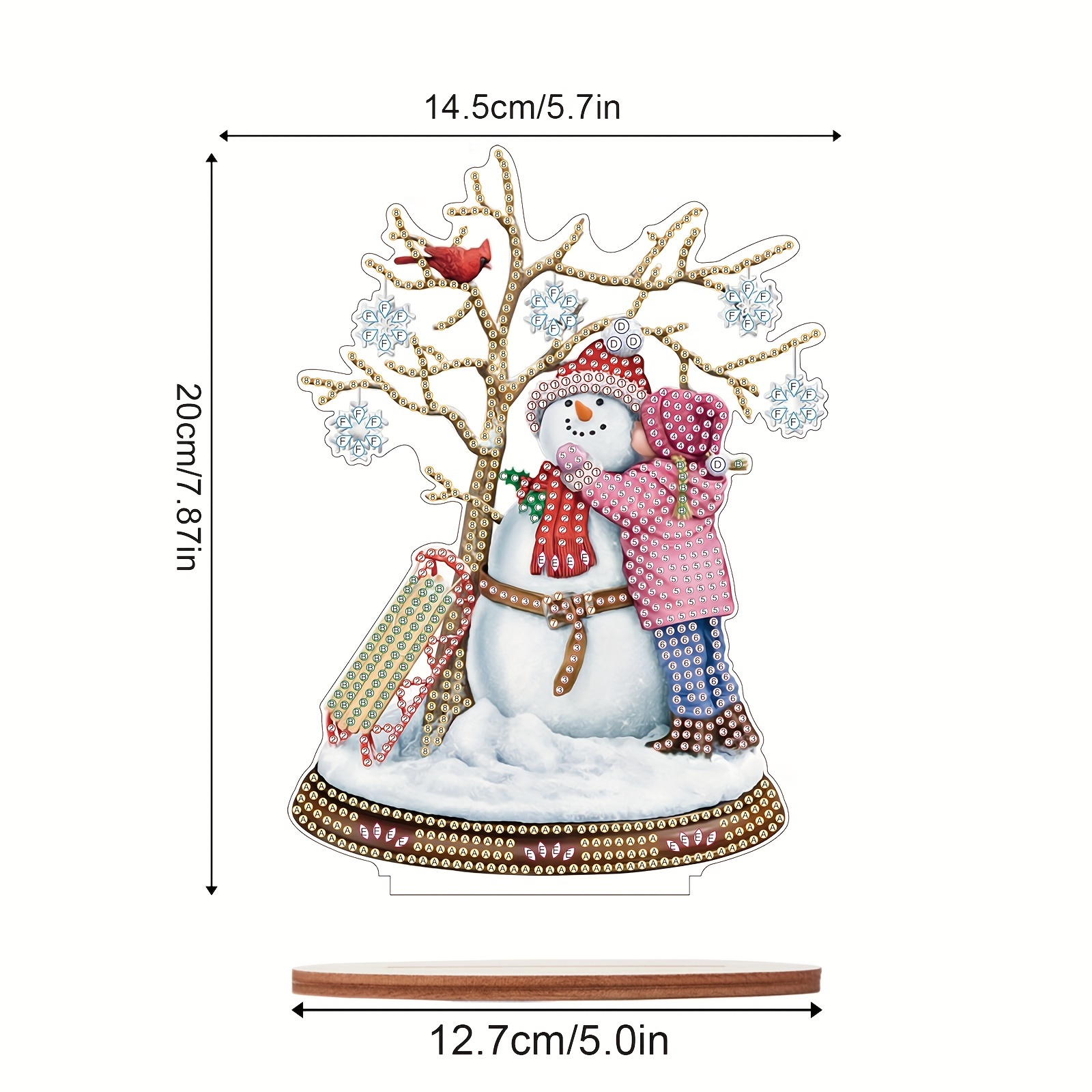 Diamond Painting Christmas Snowman And Girl Desktop Ornaments DIY Diamond  Art Christmas Tree Table Paint By Number Mosaic Arts Crafts Home Living Room