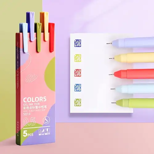 12pcs 3d Ink Gel Pen Set 1mm Medium Bullet Tip 12 Colors Of Ink