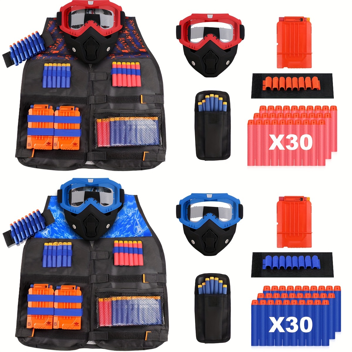 Children's Kids NerF Vest Suit Tactical Kit Eye Protection Bullet Set Nerf  N-Strike Elite Series Outdoor Fun Game New Fashion - AliExpress