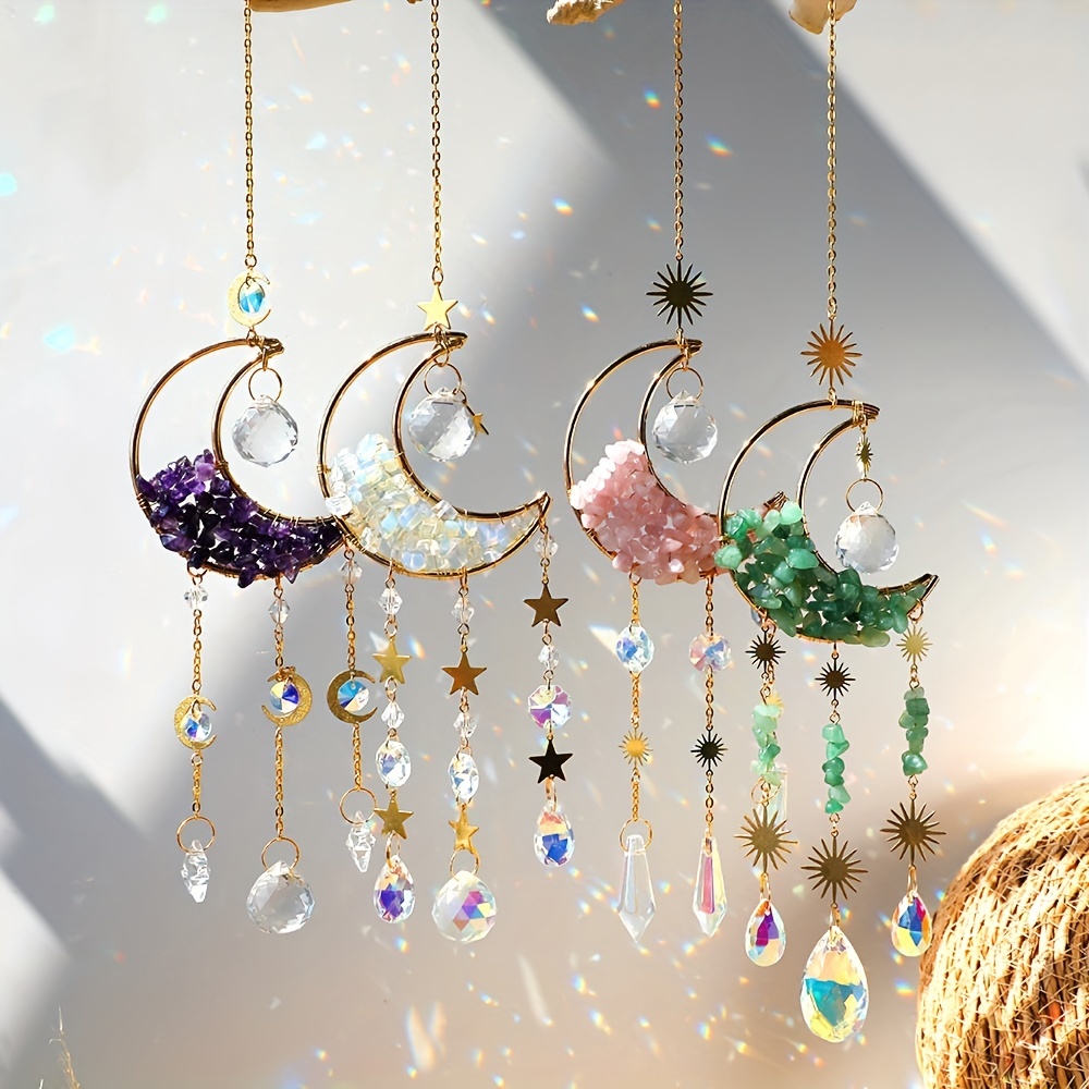 Sun Catchers Indoor Window Suncatcher Crystals Beads Rainbow - Temu