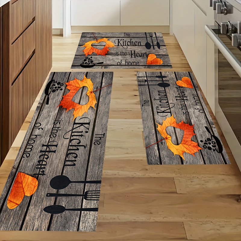 KITCHEN RUG Washable Decorative Kitchen Area Mat Knife and 