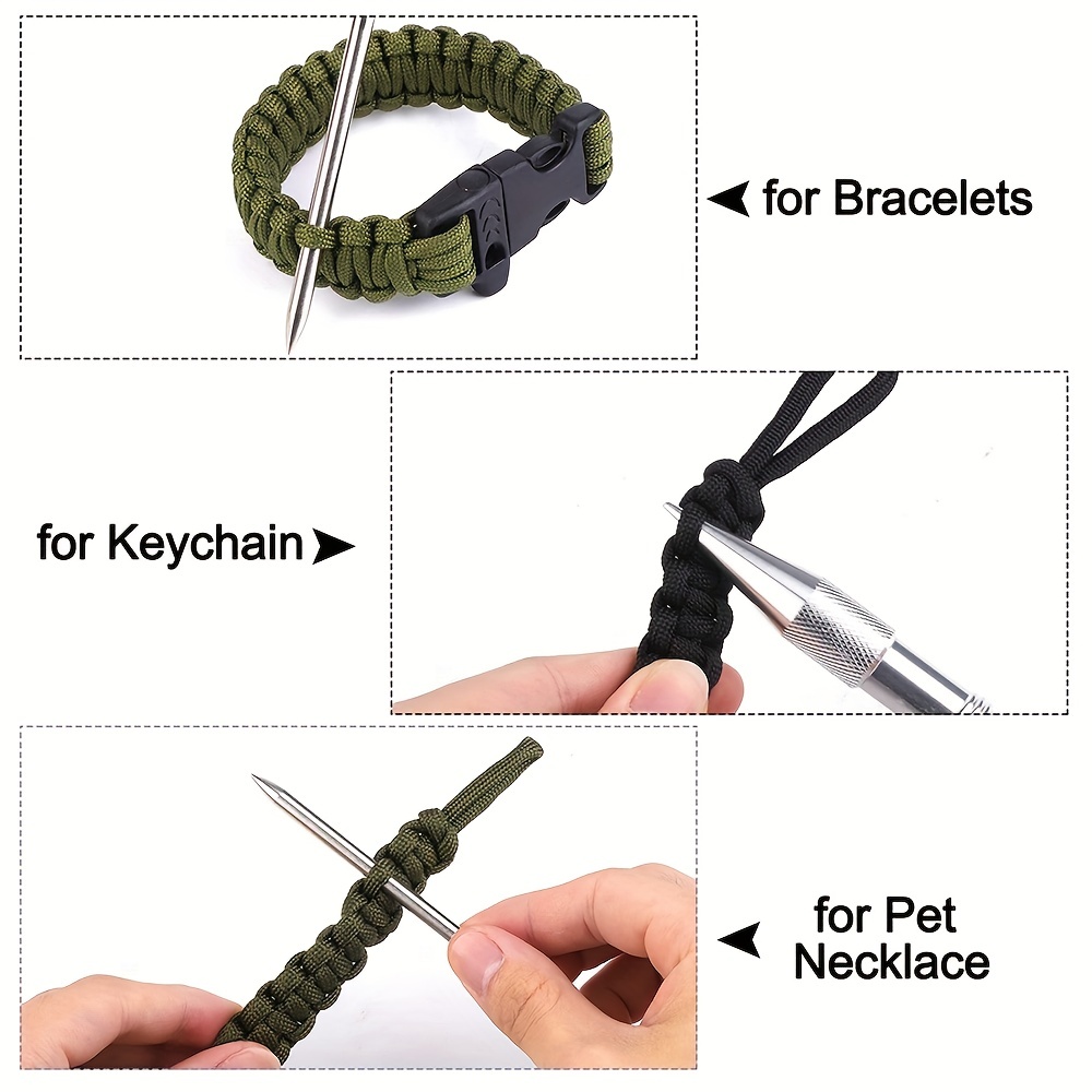 Paracord Needle Paracord Tool Kit Stainless Steel Lacing - Temu
