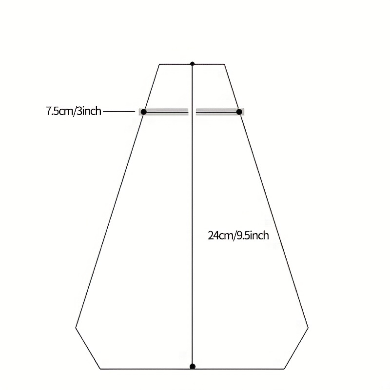 50pcs Baked Triangle Cake Disposable Packaging Transparent Bag