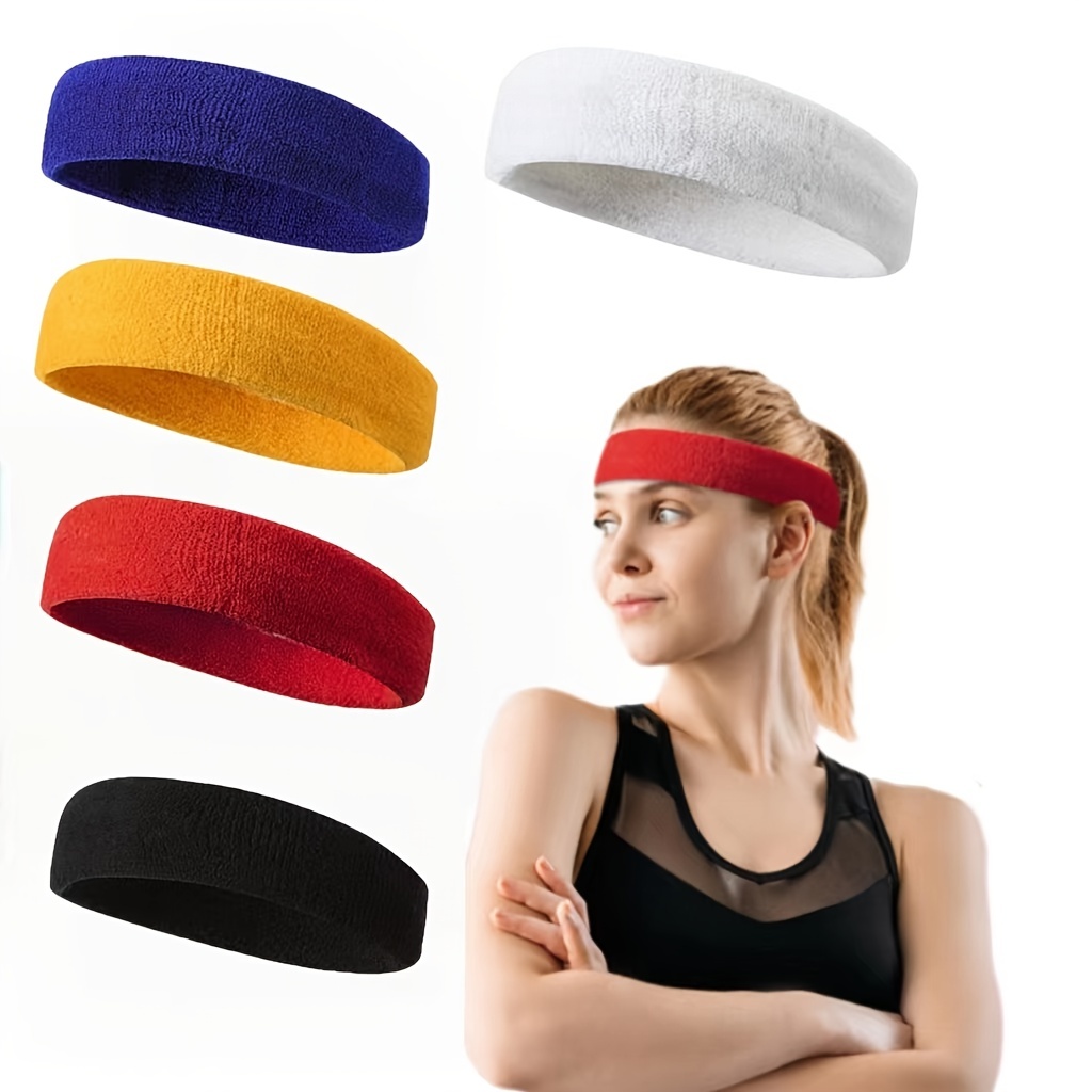 Men's Women's Sports Headbands: Sweat absorbing Elastic - Temu