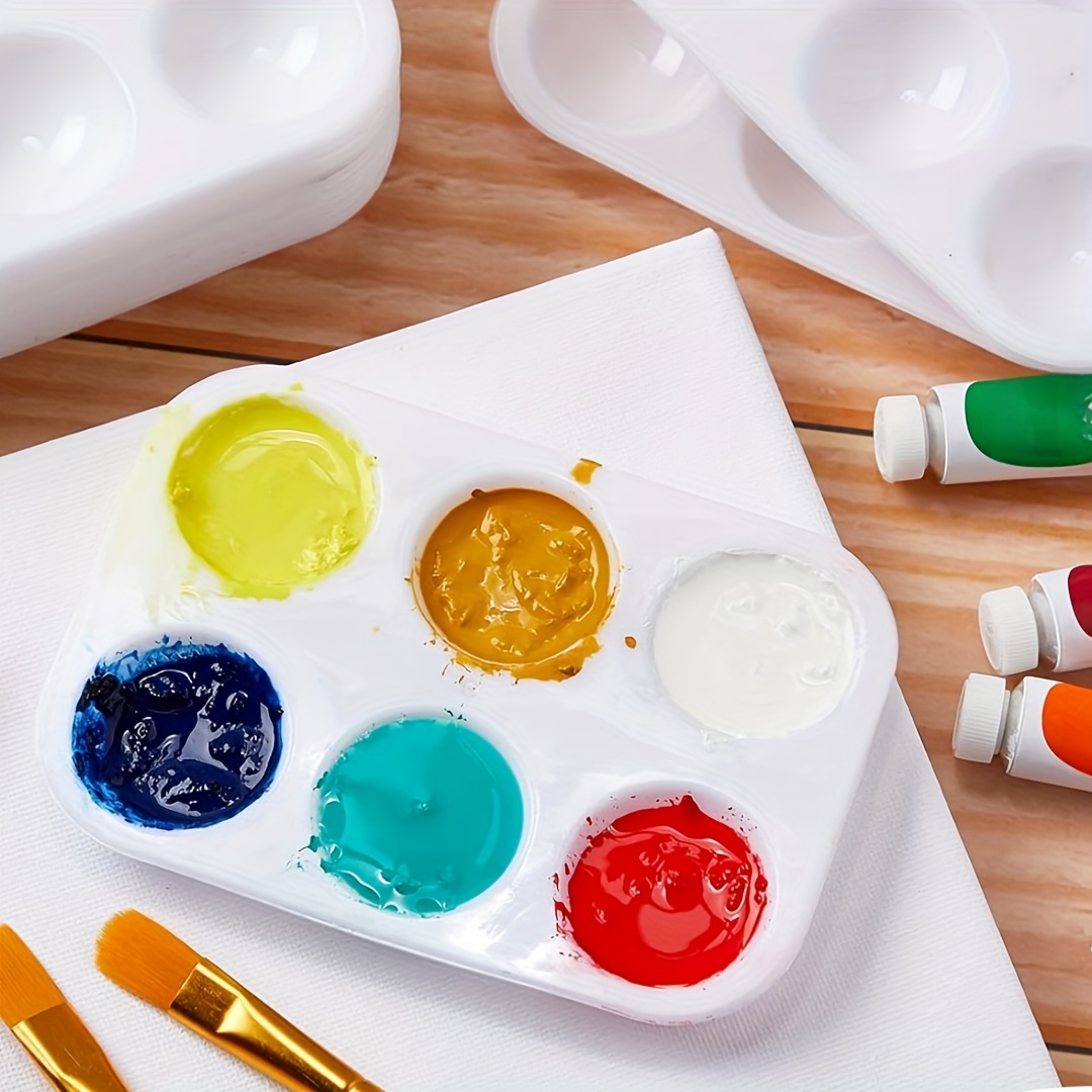  10 bandejas de plástico multicolor para arte, bandeja