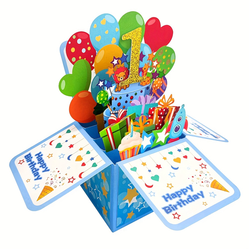 1pc, Carte De Vœux Pop-up 3D Joyeux Anniversaire, Carte De Vœux D'âge, Carte  De Vœux Numérique, Carte De Vœux Stéréoscopique, Petit Cadeau Créatif Pour  Anniversaires, Vacances Et Décoration Intérieure - Avec L'âge 