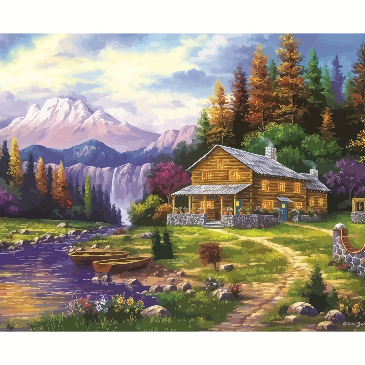 Paint by Numbers Wall Art Kit — Forest Culture Design