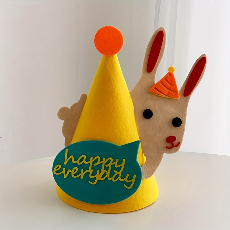 2pcs / Set De Chapeaux D'anniversaire Bébé Diy Chapeaux - Temu France