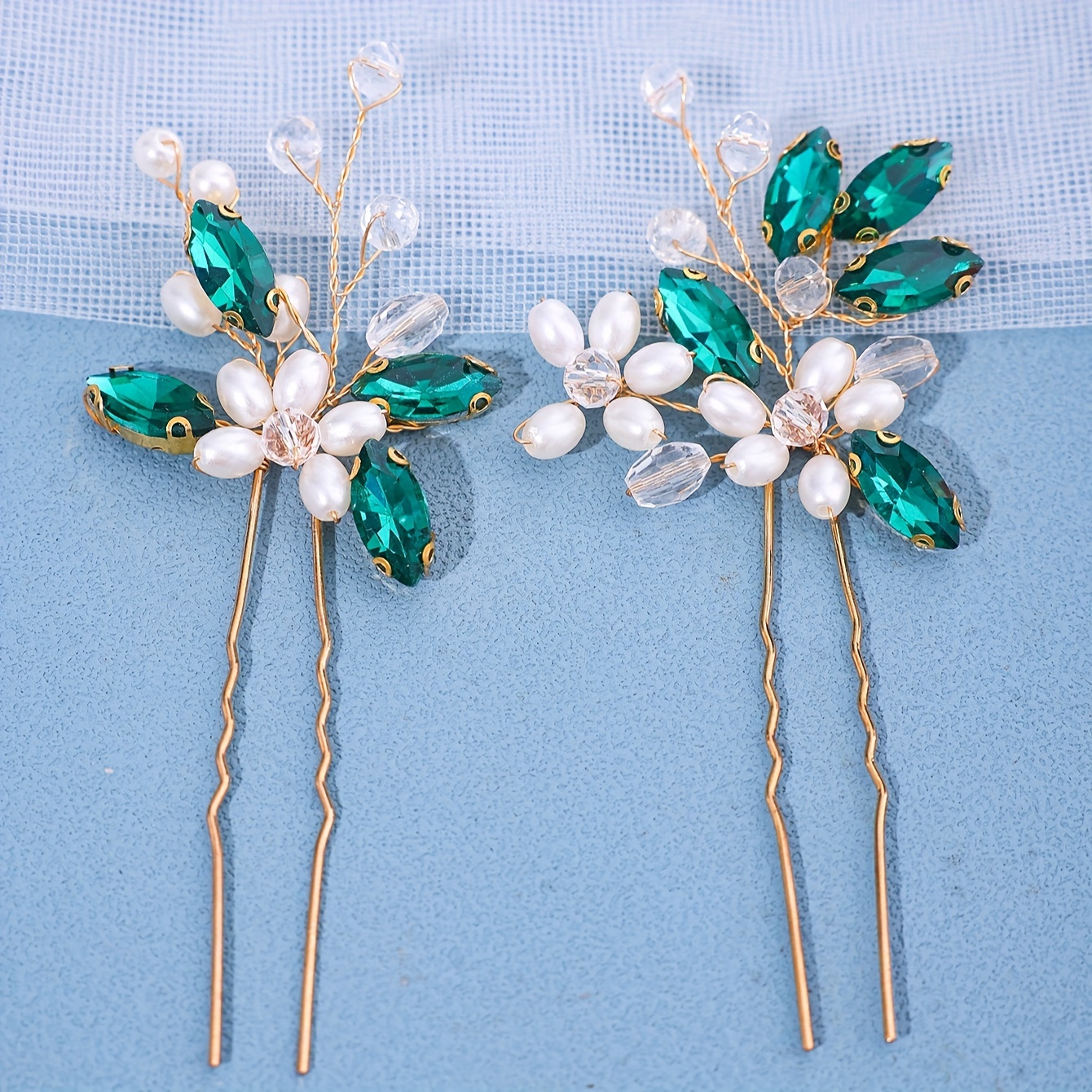 Accessori Capelli Sposa Fermaglio Capelli Perle Finte Strass - Temu Italy