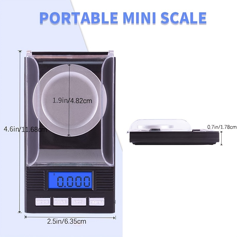 0.01g Electronic Digital Scale Portable Mini Scales Precision Professional Pocket  Scale With Milligram 50g Calibration Weights - Weighing Scales - AliExpress