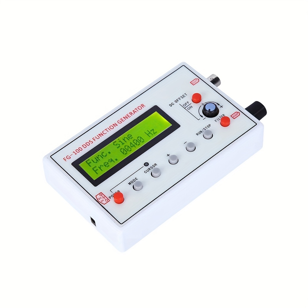 fg 100 dds function signal generator frequency counter 1hz 500khz signal source module sine square triangle sawtooth waveform