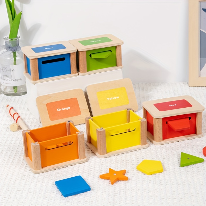 Children's Montessori Sorting Toys Color Shape And Quantity Early Cognitive  Wooden Sorting Box, Baby Early Education Toys Perfect Birthday, Thanksgivi