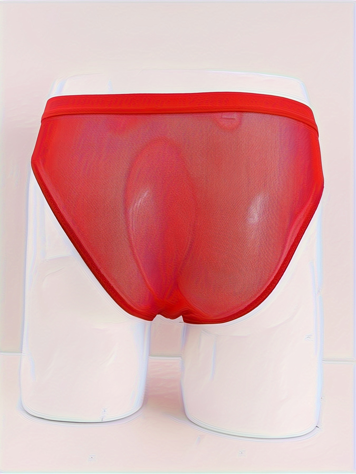 Sexy Men's See-through Boxer Briefs Sheer Mesh Pouch Underwear Panties  Lingerie