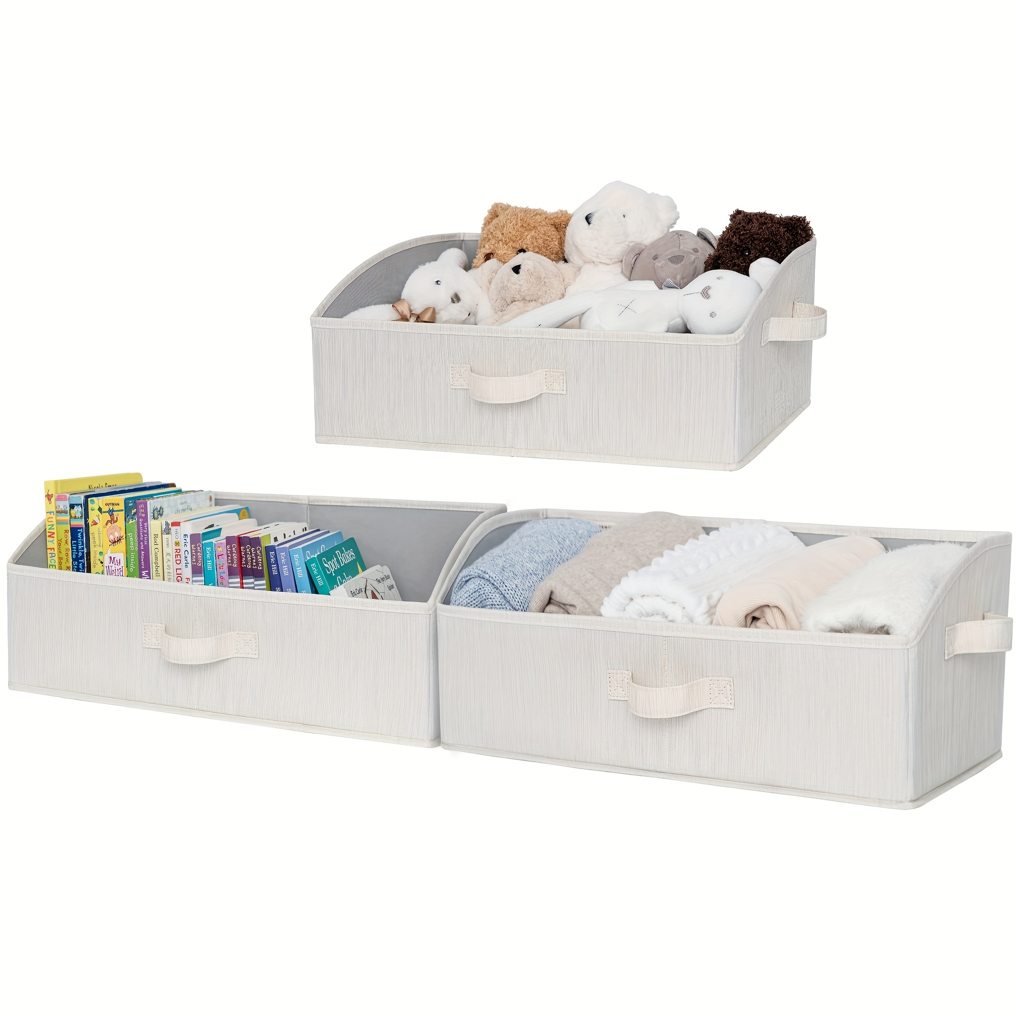 Closet Storage Bins With Clear Window And 2 Handles, Foldable Clothing Bins  For Shelves, Fabric Organizer, Storage Containers For Organizing Clothing,  Jeans, Toys, Books, Shelves, Closet, Wardrobe - Closet Organizers And  Storage