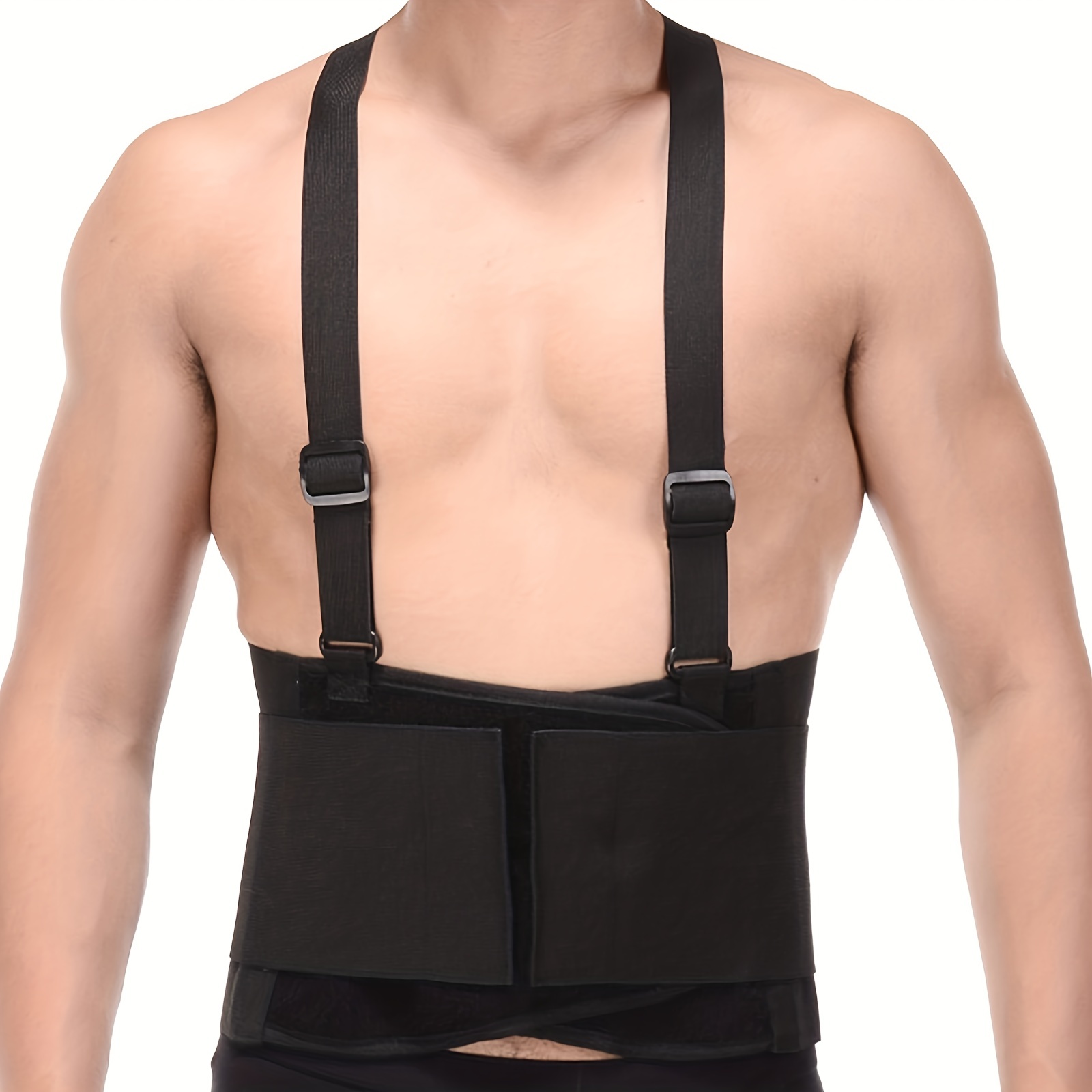 Lower Back Brace Lumbar Support Belt With Adjustable Straps For Pain Relief