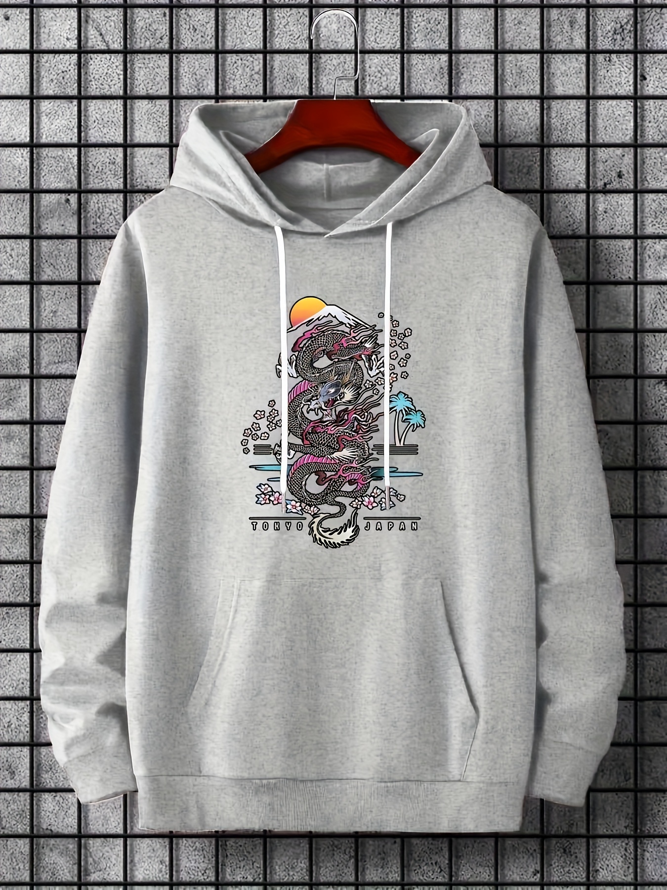 Graphic Print Hoodie Sudadera Capucha Manga Larga Casual - Temu Mexico