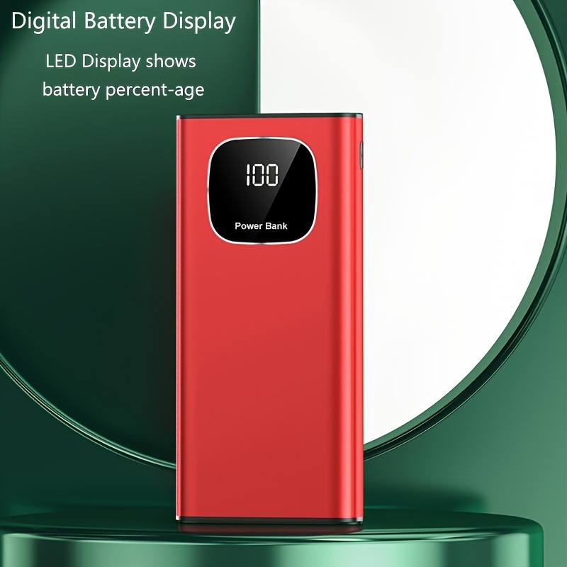 Cargador portátil 10.000 mAh - rojo