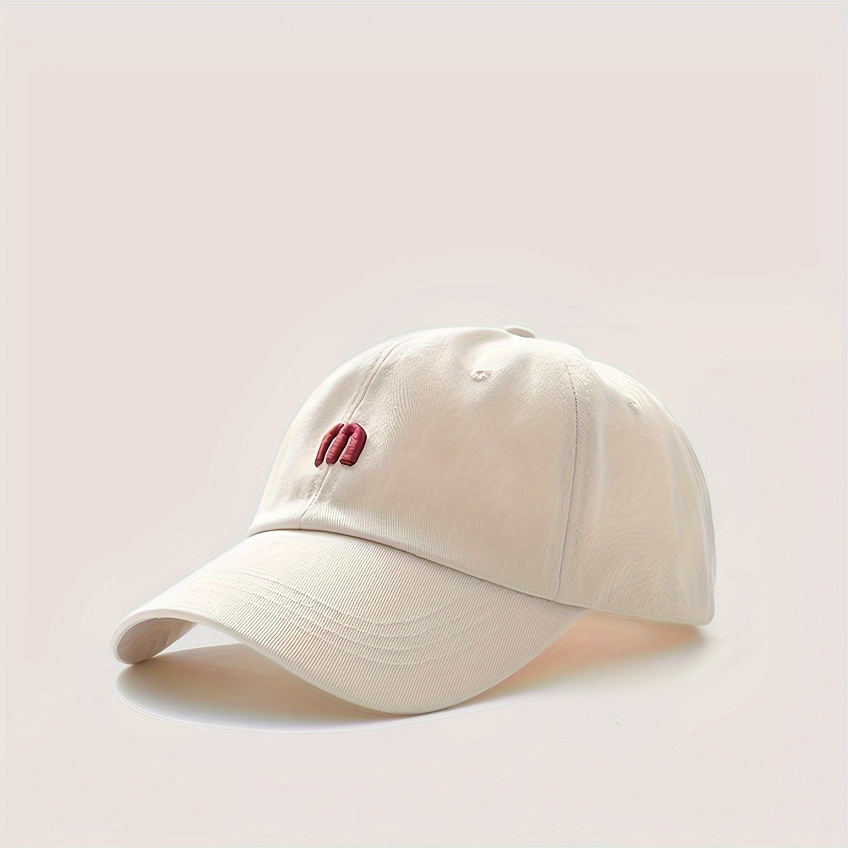 Couple Baseball Cap Trendy Heart Embroidery Casual Sun Hat - Temu Australia