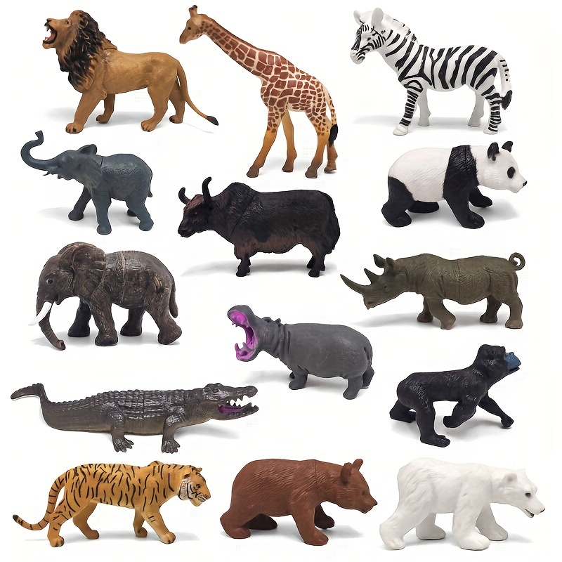 Leopard Figure (4.25 Long) Plastic Toy Wild Animal Miniature