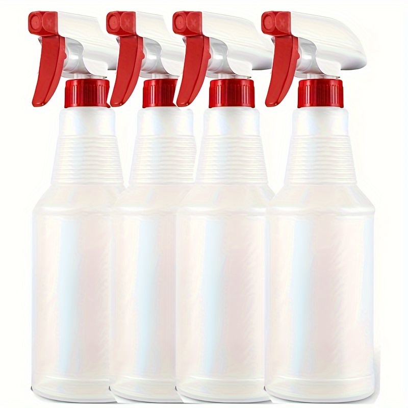 

4pcs Spray Bottles 16oz/500ml, Refillable Empty Spray Bottles For Cleaning Solutions, Hair Spray, Watering Plants, Superior Flex Nozzles, Squirt, Mist Sprayer, /vinegar/rubbing Alcohol Safe