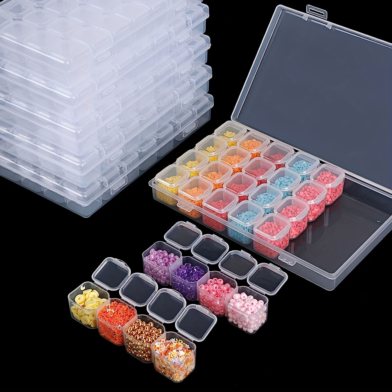 Artificial Diamond Painting Boxes Plastic Organizer Bead - Temu United  Kingdom