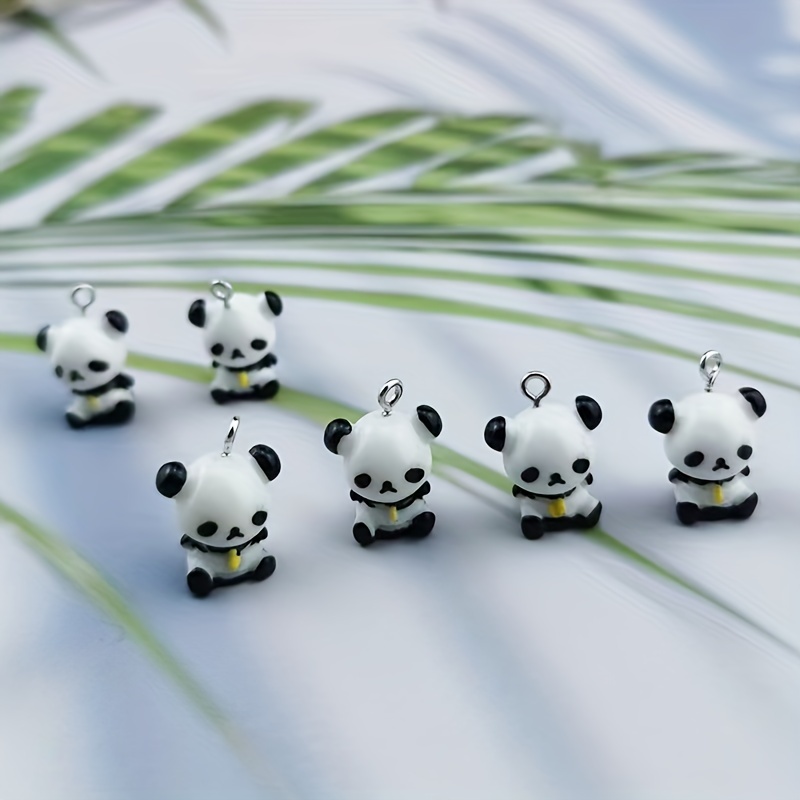 Calcio Simpatico Cartone Animato Panda Charm Portachiavi - Temu Italy