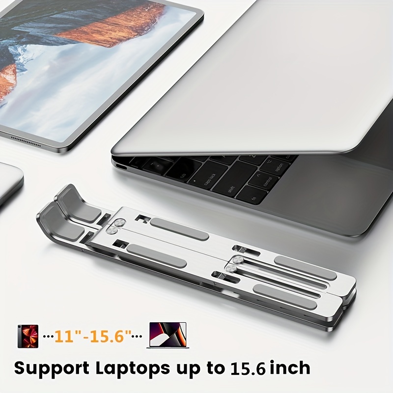 Portable Laptop Stand Aluminum Notebook Support Computer Bracket Macbook  Air Pro Holder Accessories Foldable Lap Top Base For Pc Notebook Stand  Comput