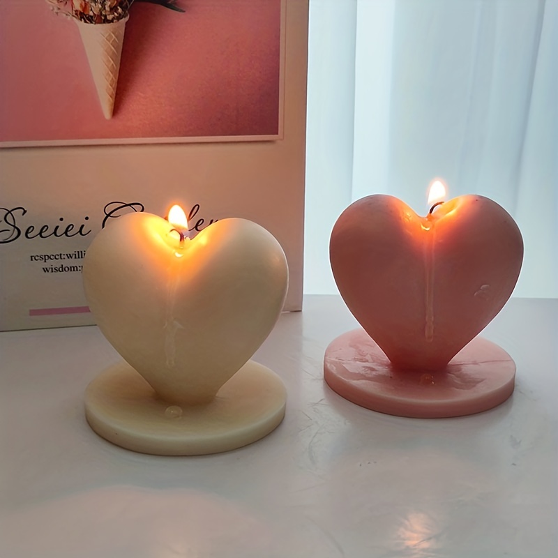 Love with Wings Candle Silicone Mold DIY Heart Candle Making Soap Resin  Chocolate Cake Mold Valentine Day Gifts Craft Home Decor