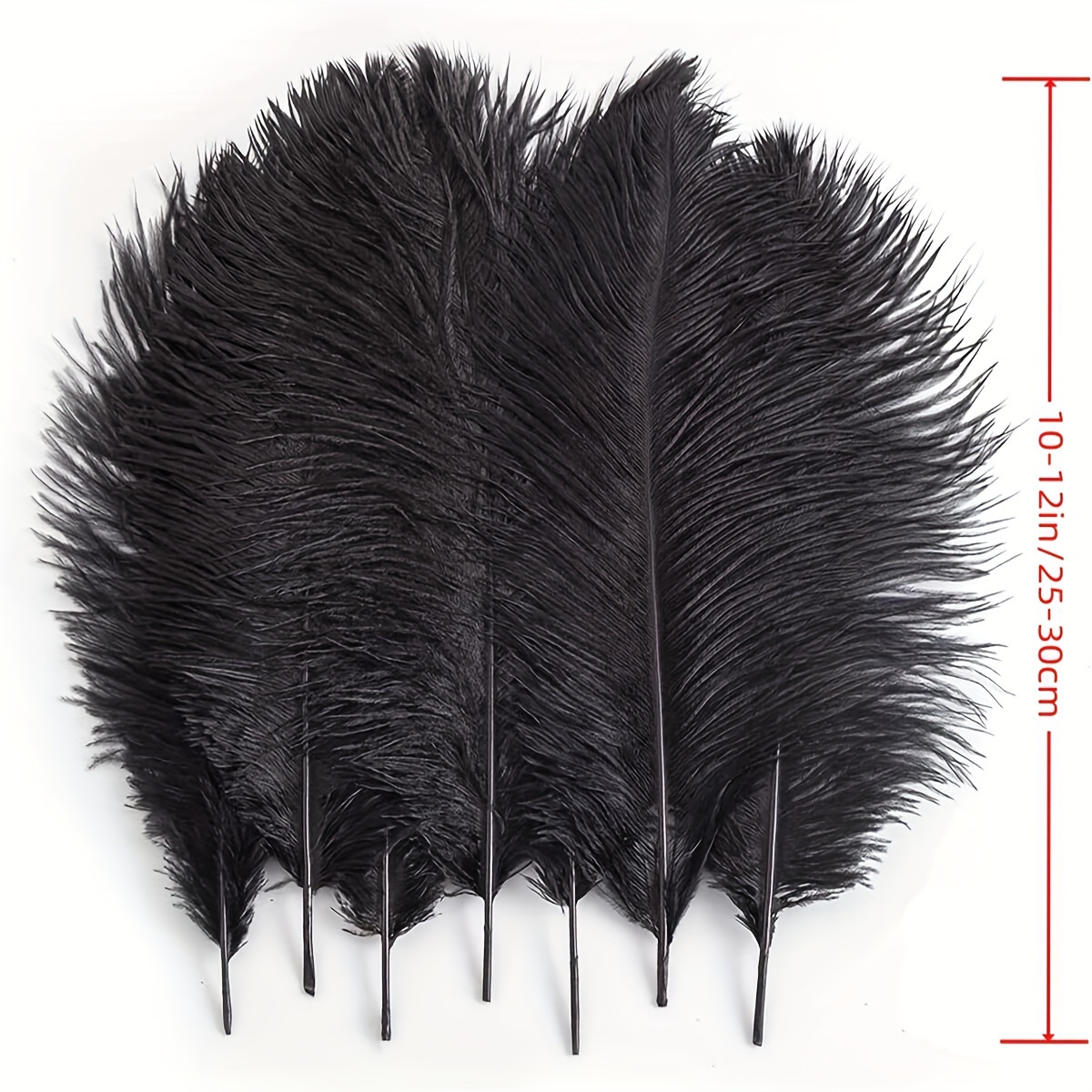 1/2 lb 14-17 Black Ostrich Feathers