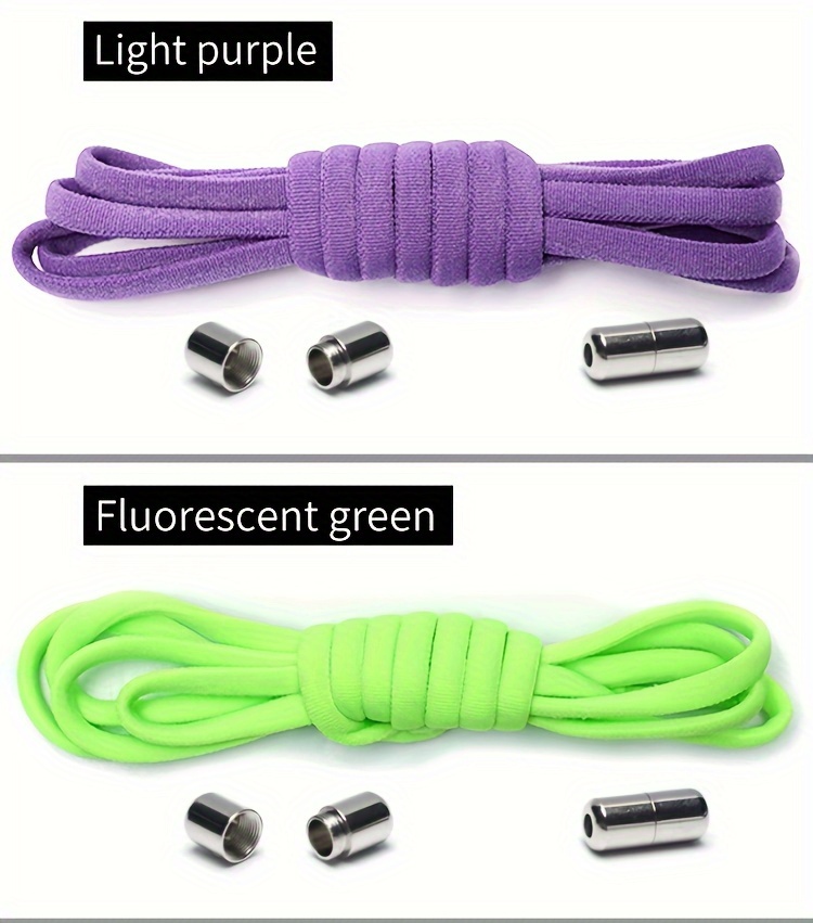 1Pair No Tie Elastic Shoelaces, Adjustable Elastic Shoe Laces, Tieless Laces With Metal Buckles For King's Day