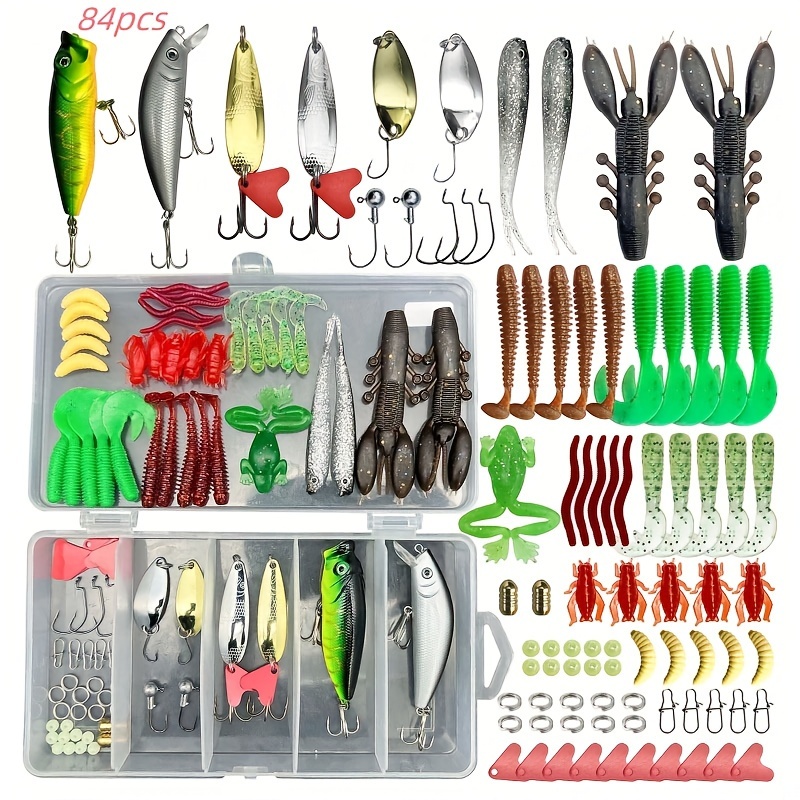 Fishing Lures Kit For Freshwater Tackle Kit For Bass Trout - Temu