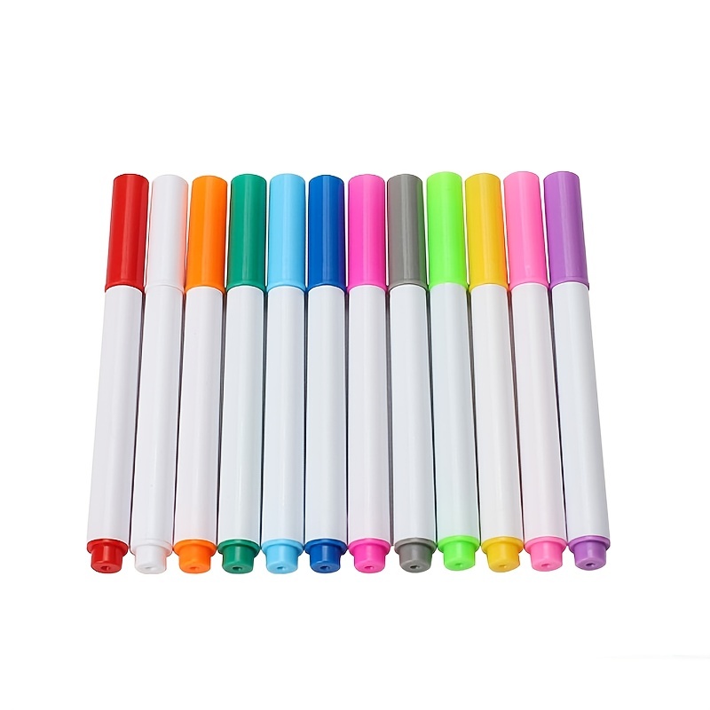 12 Colors Washable Cleanable Art Markers, Water Soluble Fabric Marker  Textile Pen Paint Liquid Chalk Sanitary Chalks No Toxic For Tailor - Temu  Netherlands