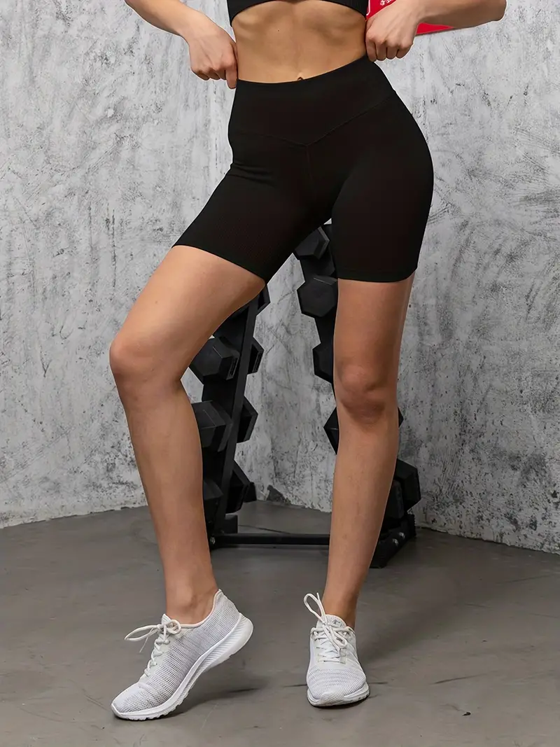 High Waist Seamless Biker Shorts Women Butt Lifting Gym - Temu