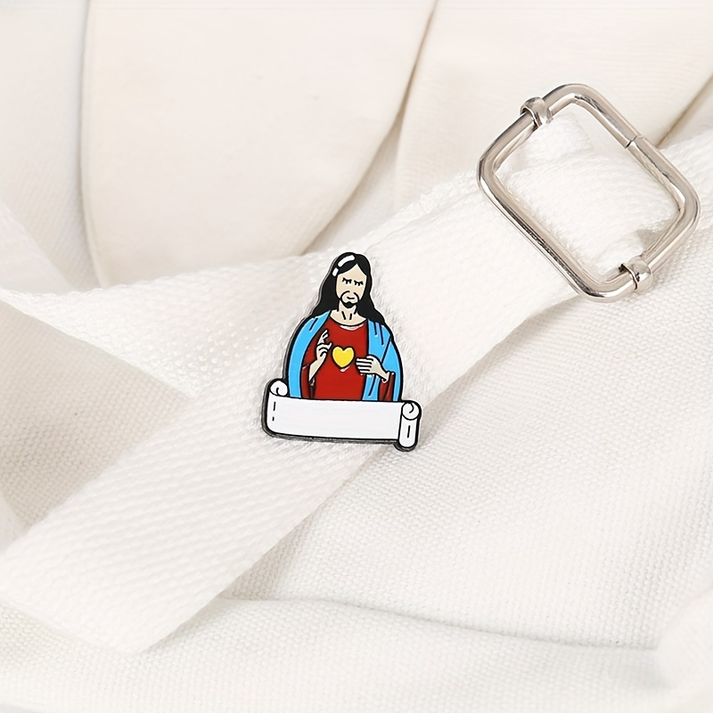 Greek Character Image Brooch Funny Pin for Men