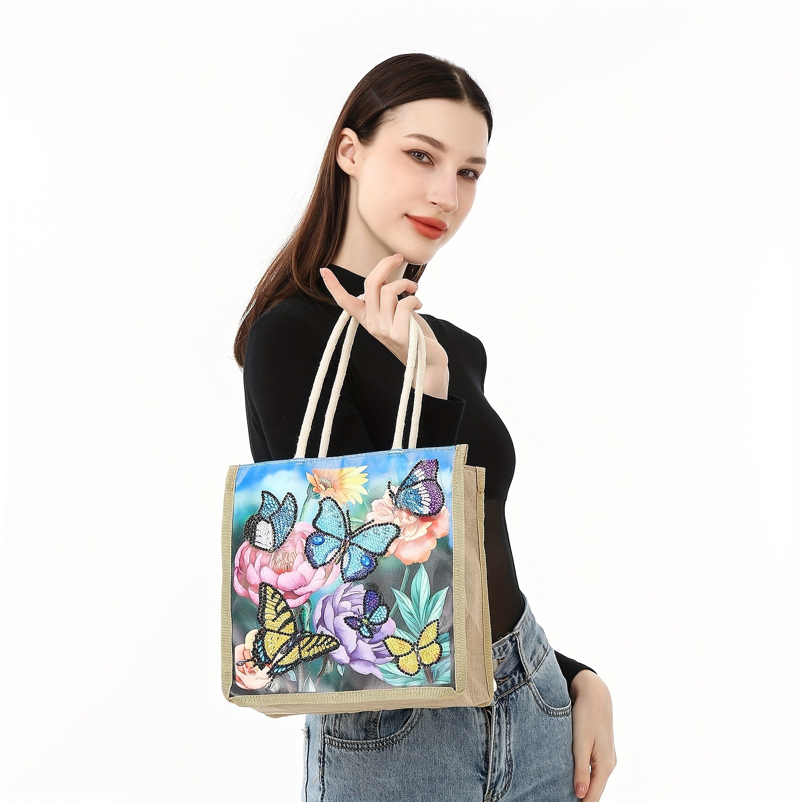 New DIY Diamond Painting HandBags Reusable Shopping Bags with