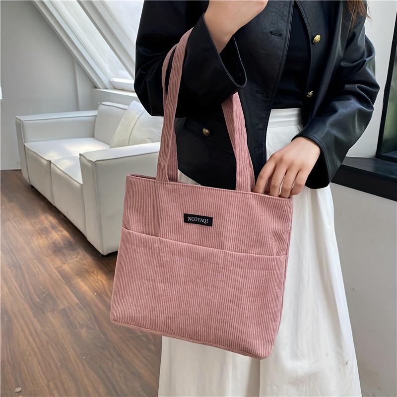 Women's Corduroy Tote Bag