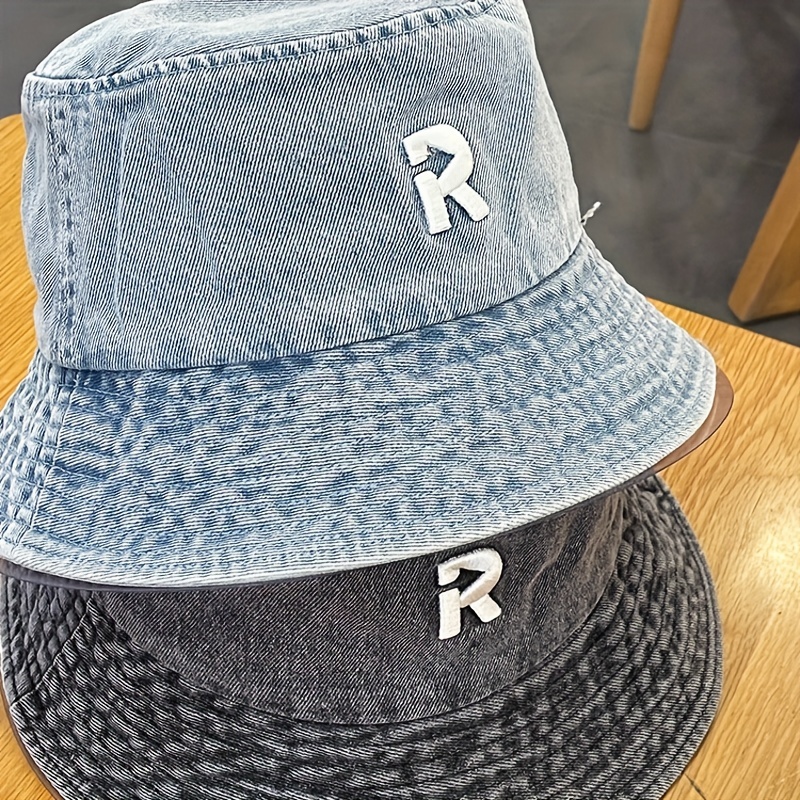 Plaid Embossed Bucket Hat Solid Color Trendy Casual Basin Hat Unisex Couple  Fisherman For Women Men - Temu