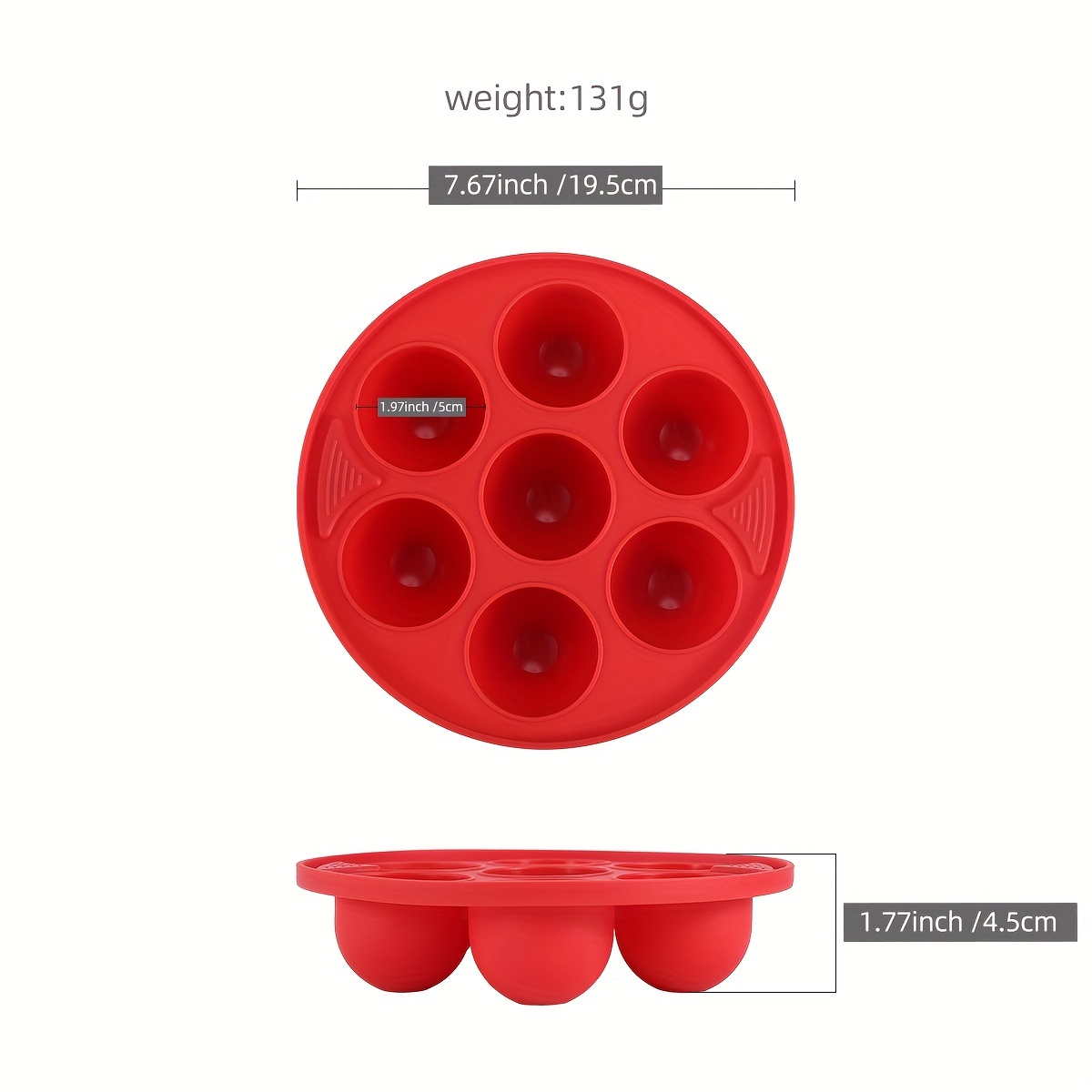 Rise by Dash Egg Bite Maker with 6 Silicone Molds + Recipe Guide - Red -  AliExpress