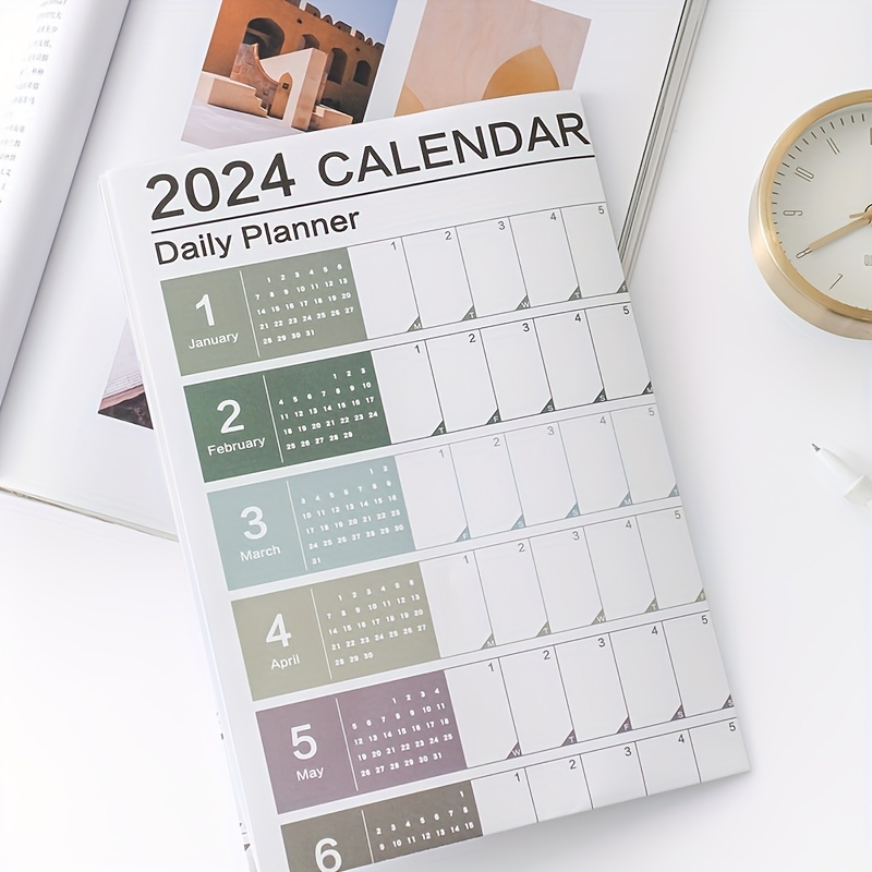 365 Days Calendar 2024 Years Year Planner Memo Travel - Temu