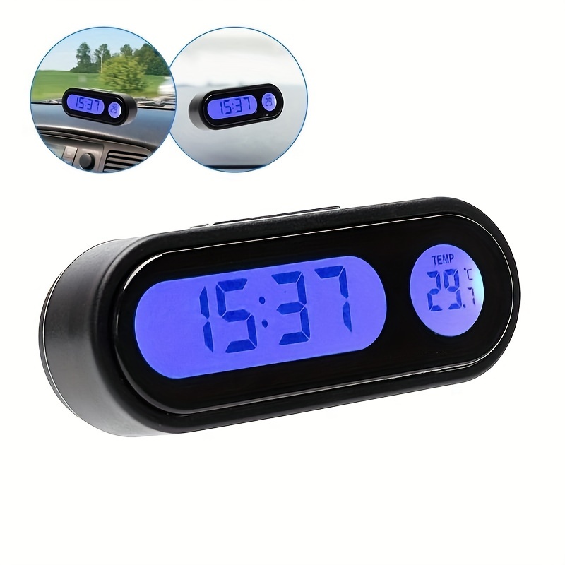 Horloge de voiture numérique thermomètre de voiture hygromètre
