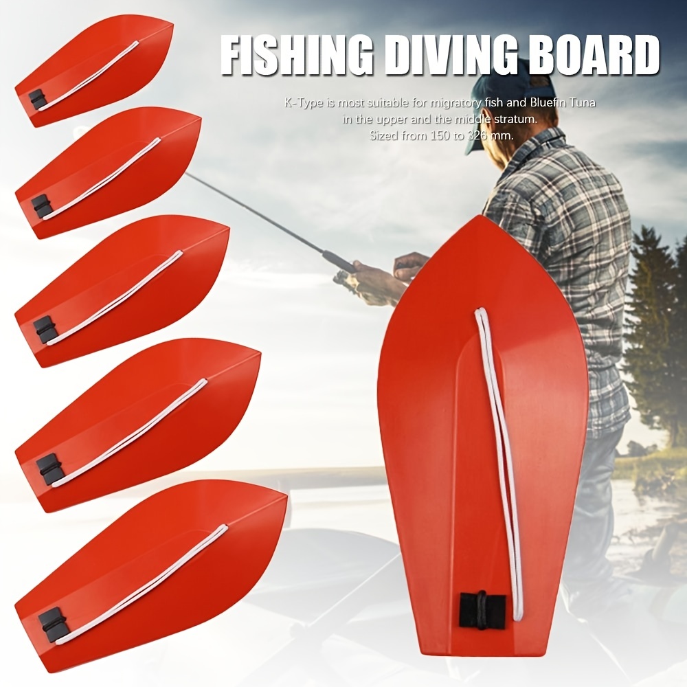 Fishing Trolling Board K-Type Diveboard Sea Fishing Boat Artificial Fish  Bait Tackle Tool Fishing Accessories