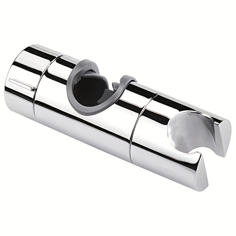 

1pc Adjustable Shower Head Holder For Slide Bar, Universal Rail Head Bracket Holder For Slide Bar, Bathroom Accessories, Bathroom Tools