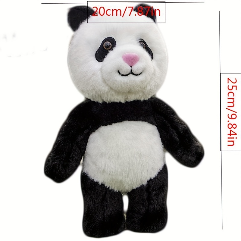 simulation panda doll small plush toy girl standing cute bear toy gift factory direct supply 3