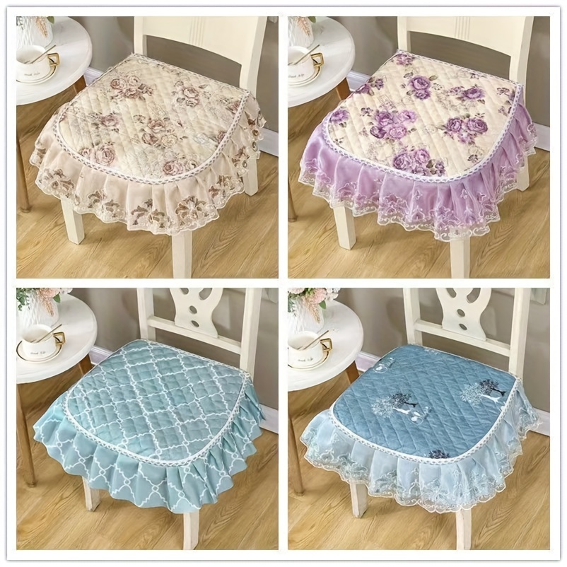 

1pc, 4 Seasons Polyester Chair Cushion - Anti-slip Seat Cover For Dining Chairs - Universal Home Decor Accessory