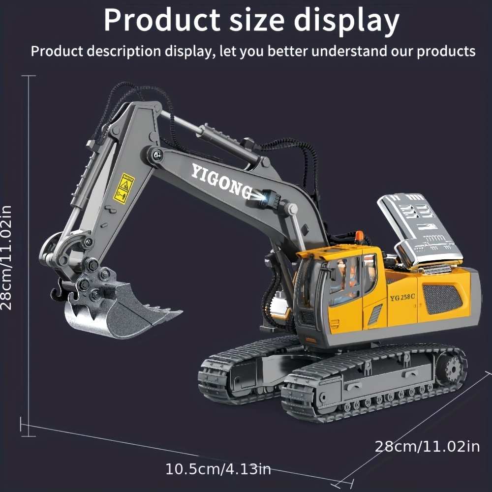 deAO Remote Control Crane Toy Construction Vehicles Educational RC Crane  Toy for Kids for Christmas Birthdays or Any Other Occasion for Children  Ages 4 5 6 7 8 : : Toys & Games