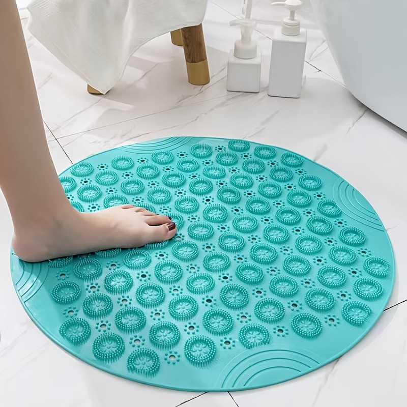 Round Bathtub Massage Rug Non Slip Shower Mats Shower Floor - Temu