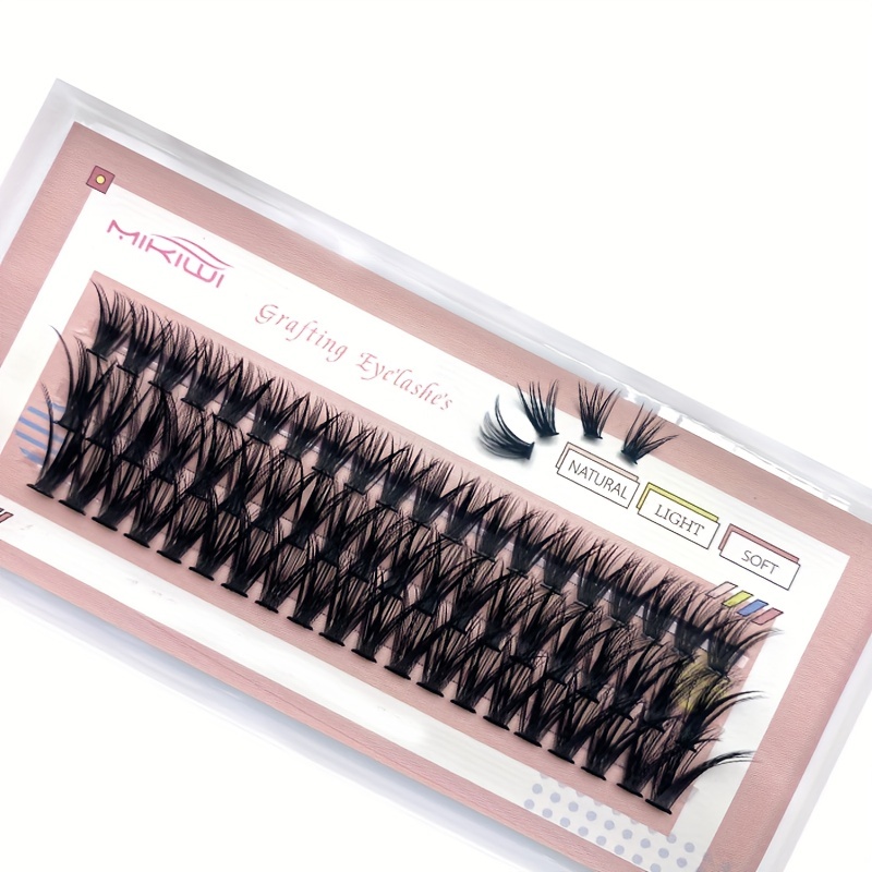 60pcs Cluster Lashes 40D 10 16mm Mix D Curling Individual Lashes Extensions