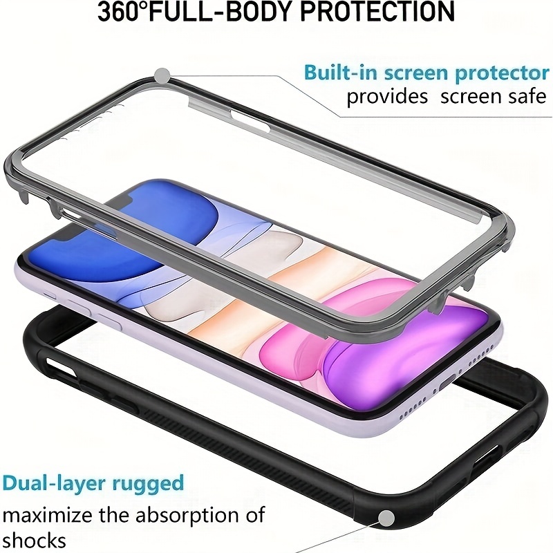 Funda protectora de cuerpo completo 360 ° + protector de pantalla para iPhone  11 Pro