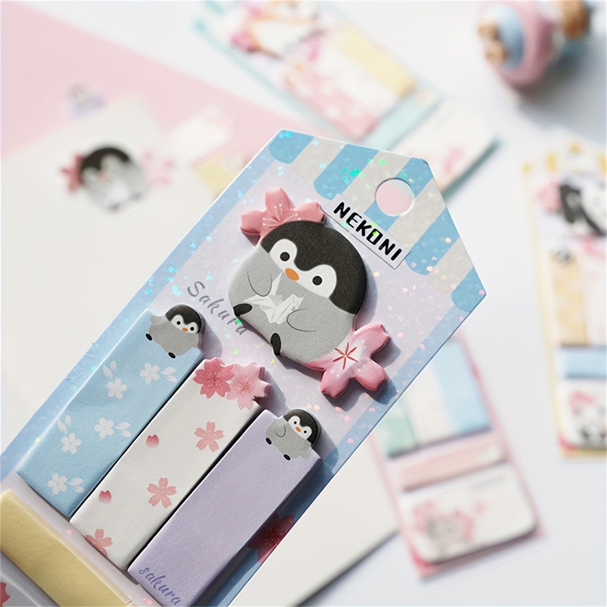 Cartoon Animal Sticky Note Each Cute Self stick Memo Pads - Temu